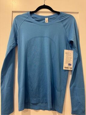 lululemon athletica Light Blue Long Sleeve Tee